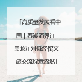 高质量发展看中国｜春潮涌界江 黑龙江对俄经贸文旅交流绿意盎然
