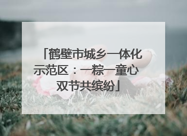 鹤壁市城乡一体化示范区：一粽一童心 双节共缤纷