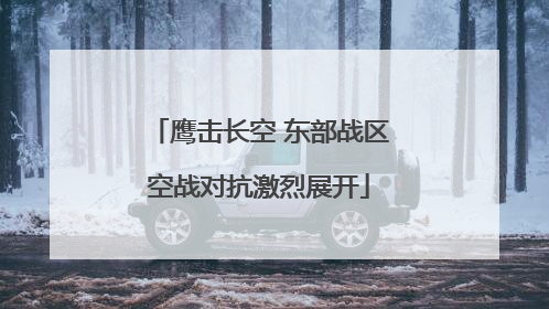 鹰击长空 东部战区空战对抗激烈展开
