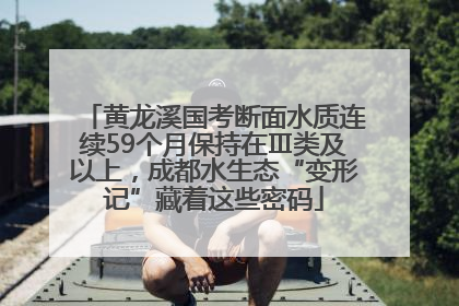 黄龙溪国考断面水质连续59个月保持在Ⅲ类及以上，成都水生态“变形记”藏着这些密码