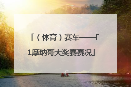 （体育）赛车——F1摩纳哥大奖赛赛况