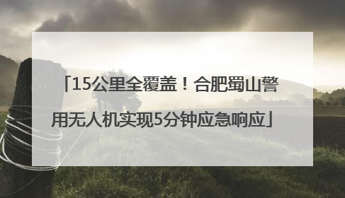 15公里全覆盖！合肥蜀山警用无人机实现5分钟应急响应