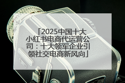 2025中国十大小红书电商代运营公司：十大领军企业引领社交电商新风向