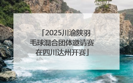 2025川渝陕羽毛球混合团体邀请赛在四川达州开赛