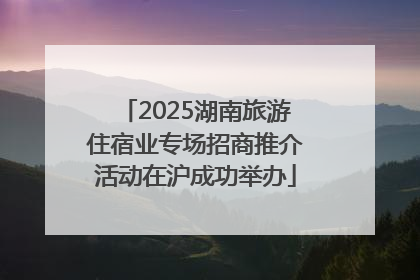 2025湖南旅游住宿业专场招商推介活动在沪成功举办