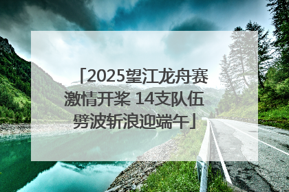 2025望江龙舟赛激情开桨 14支队伍劈波斩浪迎端午