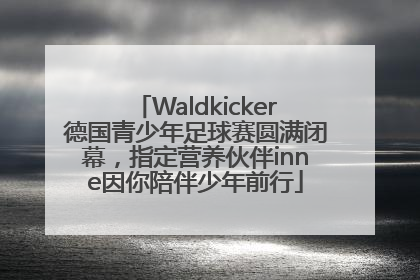 Waldkicker德国青少年足球赛圆满闭幕，指定营养伙伴inne因你陪伴少年前行